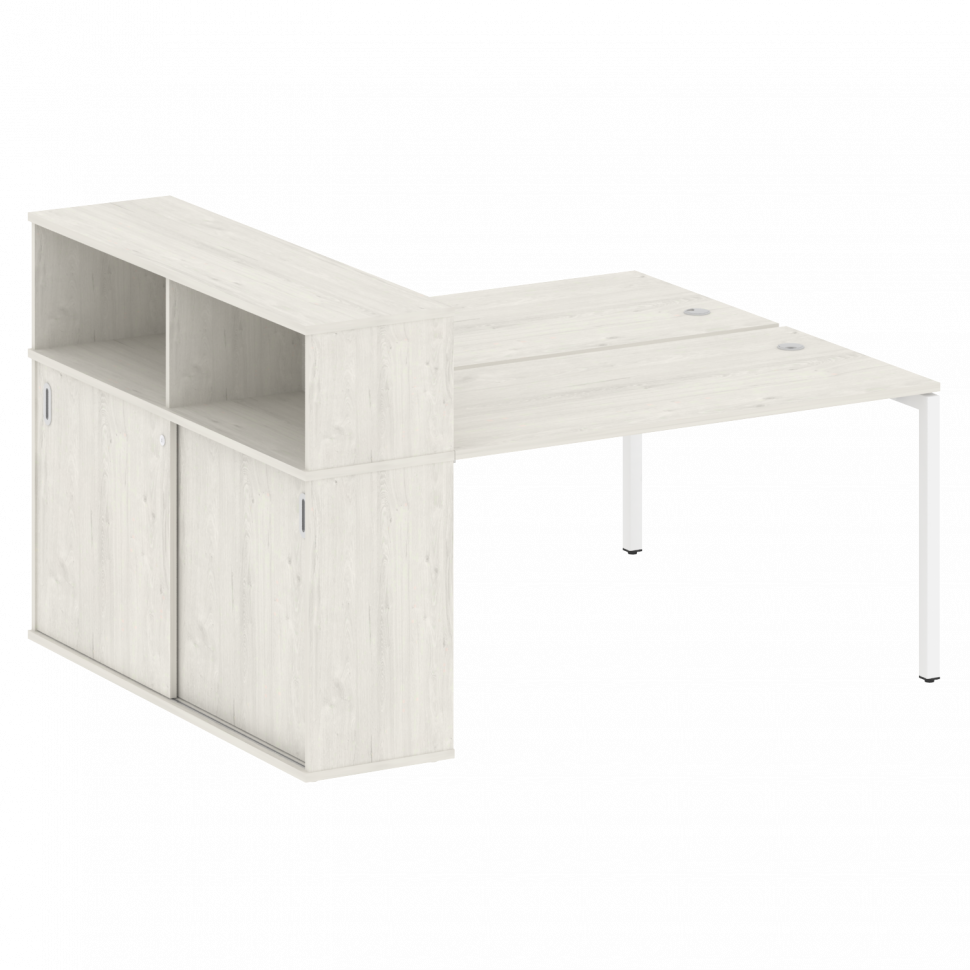 Metal System Quattro Рабочая станция с шкафом-купе на П-образном м/к 40БП.РС-СШК-2.3 Т Дуб Наварра/М Metal System Quattro Рабочая станция с шкафом-купе на П-образном м/к 40БП.РС-СШК-2.3 Т Дуб Наварра/М