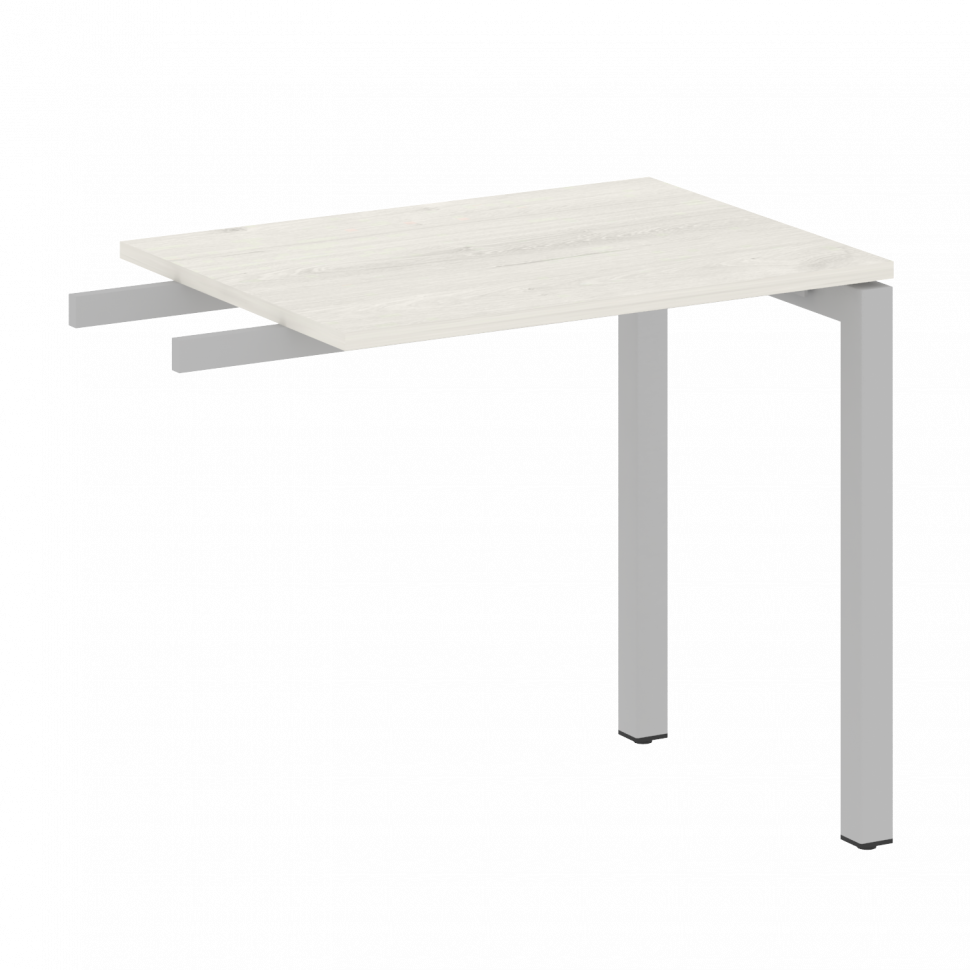 Metal System Quattro Приставной элемент на П-образном м/к 50БП.ПР-2 Дуб Наварра/Металл Серый 800*600