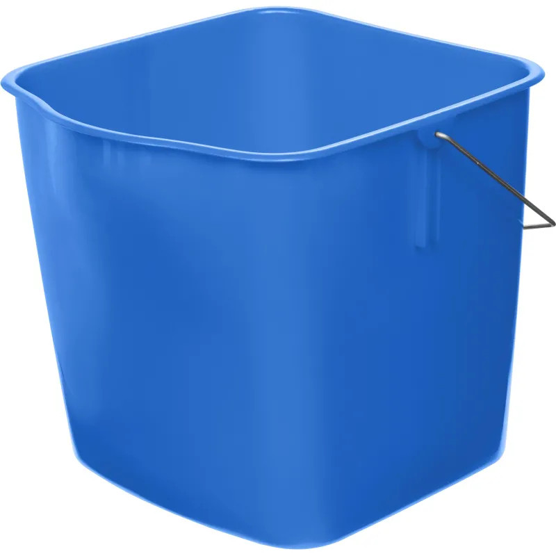 Ведро для тележки прямоугольное пластик синий 25л 25EC/7