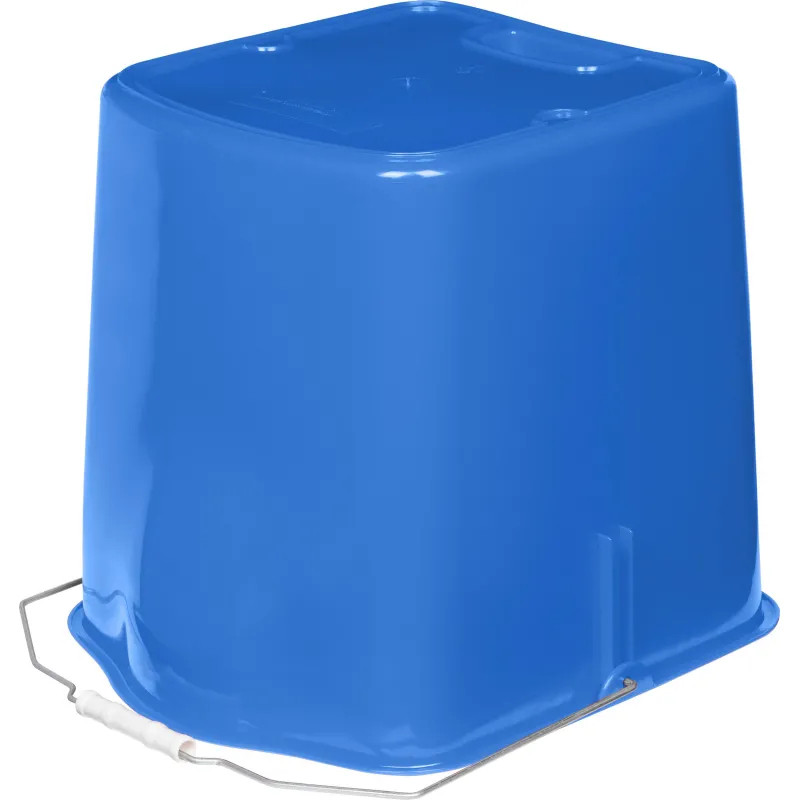 Ведро для тележки прямоугольное пластик синий 25л 25EC/7