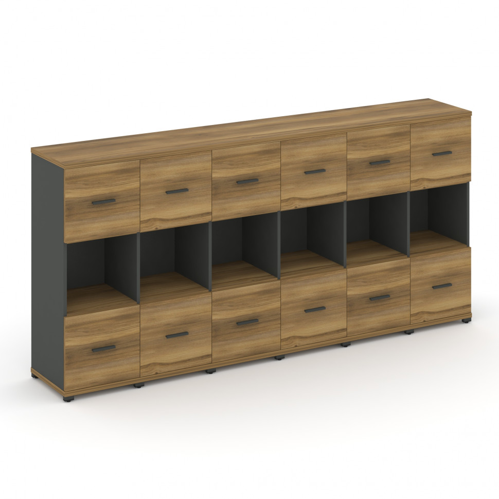 Concept Шкаф 6 узких секций, 3 ниши CN.STU-365 A Сандал Янтарный/Антрацит/Металл Антрацит 2500*420*1 Concept Шкаф 6 узких секций, 3 ниши CN.STU-365 A Сандал Янтарный/Антрацит/Металл Антрацит 2500*420*1