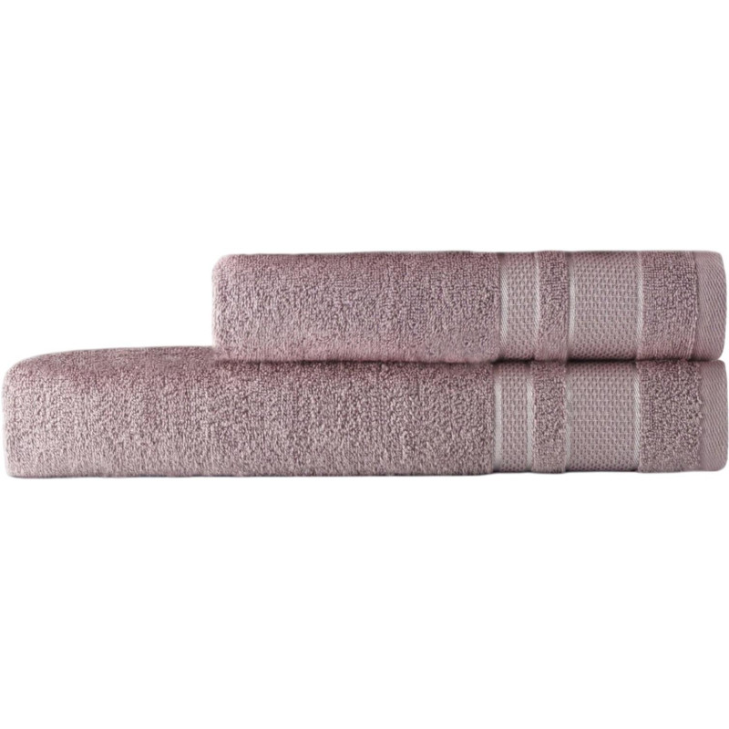 Набор полотенец 2шт. (50х90, 70х130) Cottonika.Кристи, серый опал