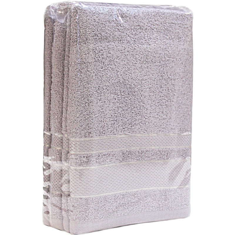 Набор полотенец 2шт. (50х90, 70х130) Cottonika.Кристи, серый опал