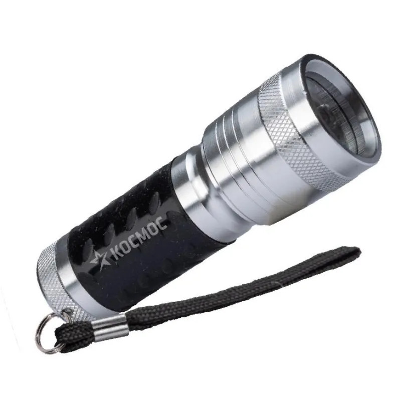 Фонарь ручной КОСМОС KOS109B 1ВтLED/3xAAА/корпус алюминий/ремешок ручной