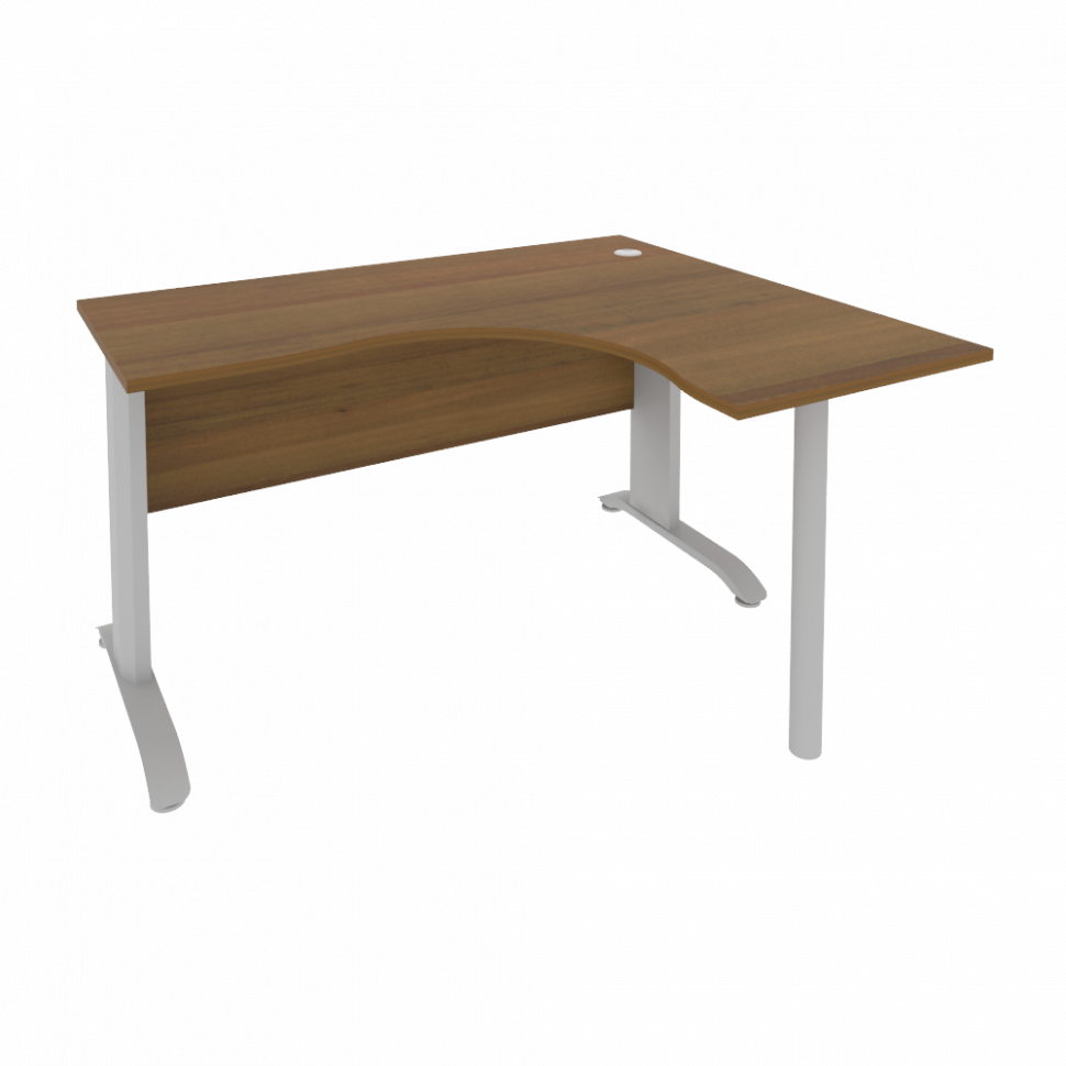 Riva Metal-L Стол криволинейный правый ПЛ.СА-3 (R) Орех Гварнери/Металл Серый 1400*1200*750 Riva Metal-L Стол криволинейный правый ПЛ.СА-3 (R) Орех Гварнери/Металл Серый 1400*1200*750