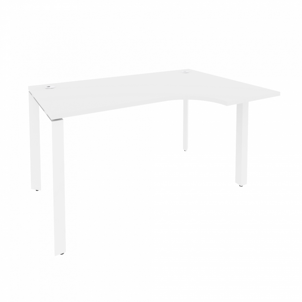 Onix Стол эргономичный правый на П-образном м/к O.MP-SA-2 (R) Белый Бриллиант/Металл Белый 1380*980* Onix Стол эргономичный правый на П-образном м/к O.MP-SA-2 (R) Белый Бриллиант/Металл Белый 1380*980*
