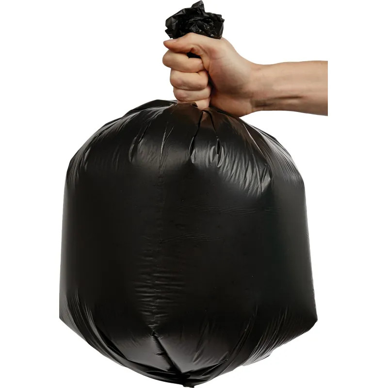 Мешки для мусора ПВД 35л 25мкм 20шт/рул черные 40x70см EcoСlean_СПБ