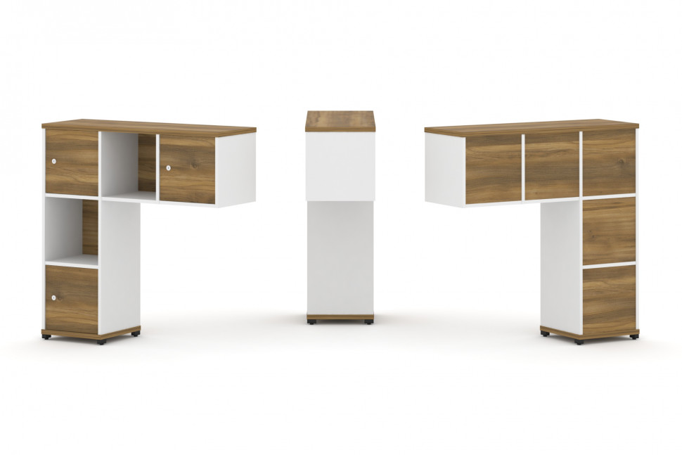 Concept Надставка низкая CN.ONN-002 Сандал Янтарный/Белый Бриллиант/Металл Черный 1099*365*1130