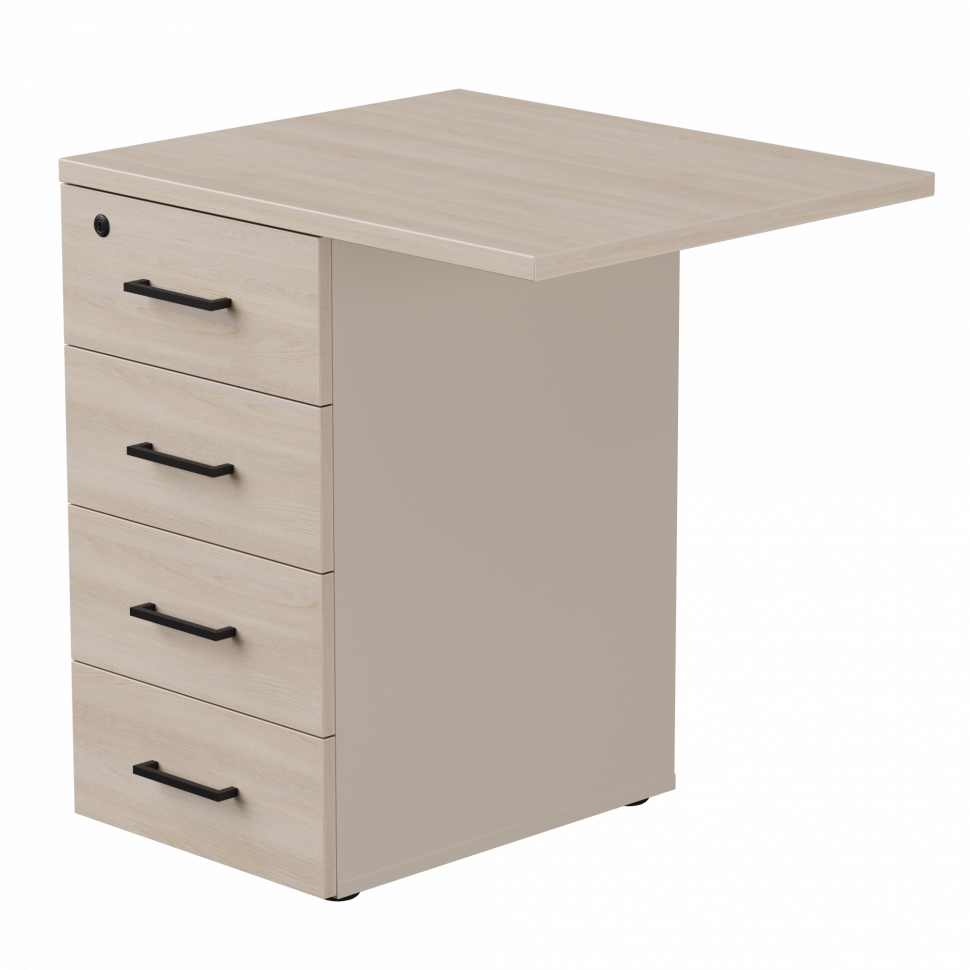 Тумба приставная Everprof EVO (ЭВО) с топом 710х600x755 Кашемир/Дуб Соната