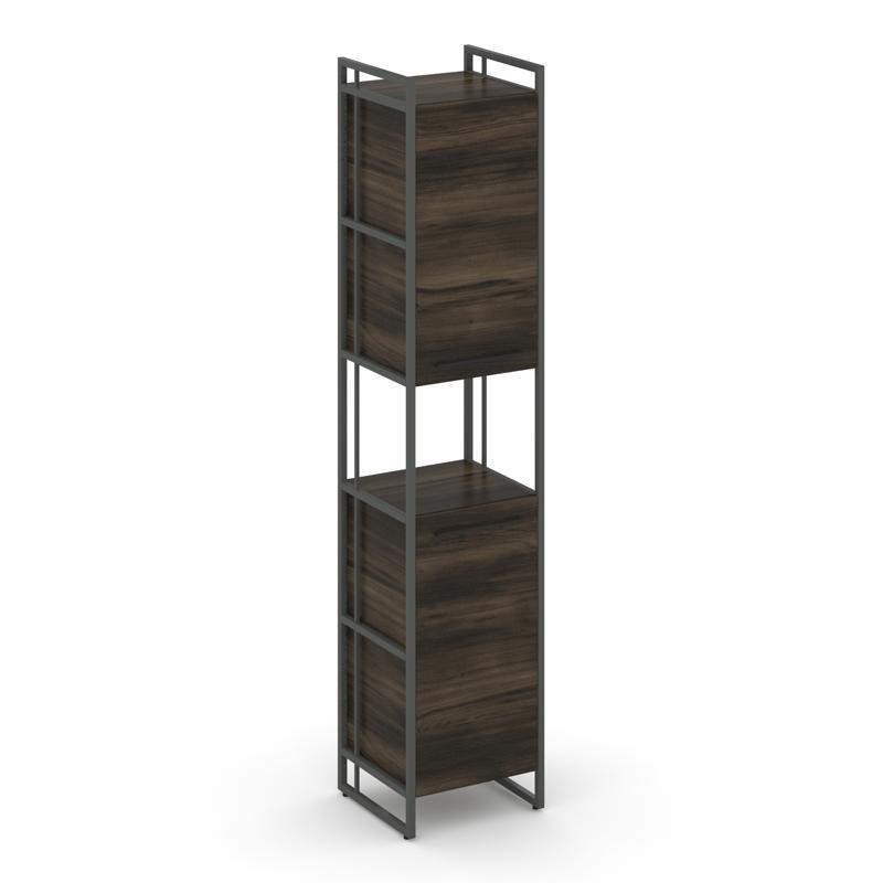 Rift Шкаф 5 ниш узкий RF.SU-52 (U) Дуб Мали/Металл Антрацит/Черный Ручки 420*396*2010