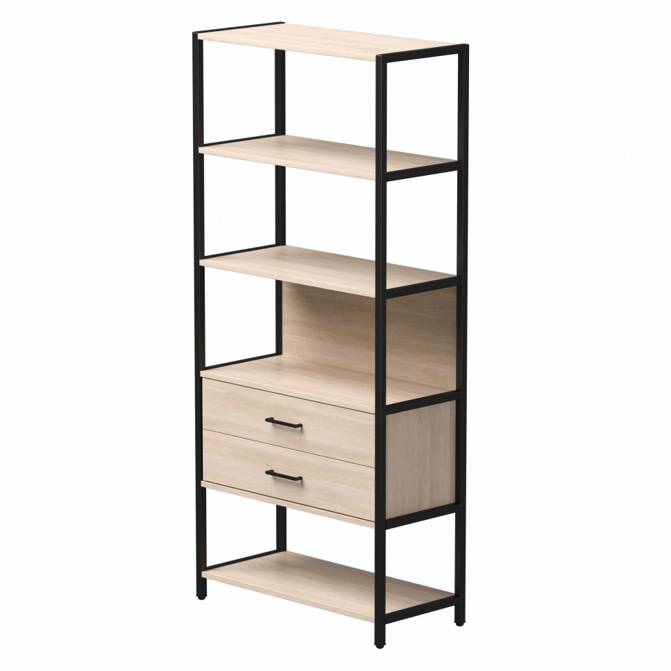 Набор стеллажных систем №5 Everprof EVO (ЭВО) 830x385x1840 Дуб Соната/Черный