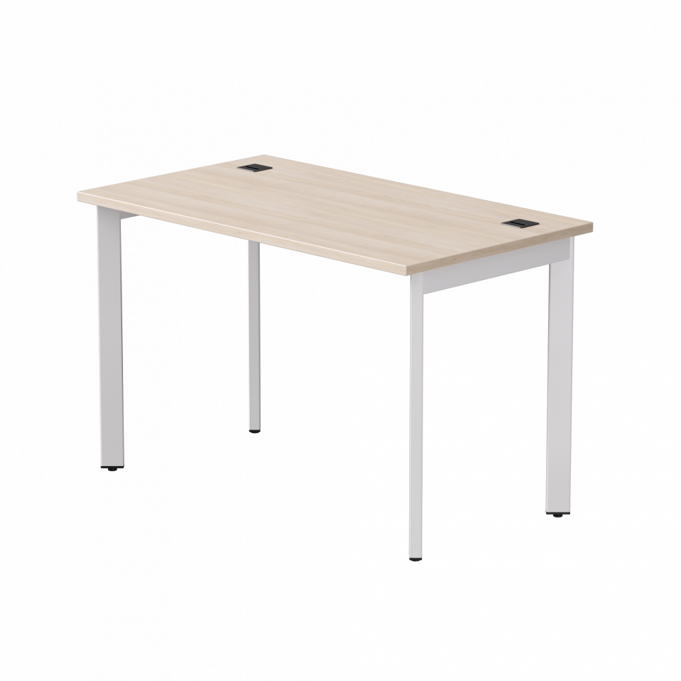 Стол прямой Everprof EVO (ЭВО) на металлокаркасе 1180х670х755 мм опоры 45гр Дуб Соната/Белый