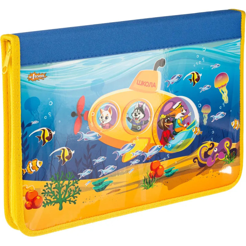 Папка для труда Шустрики, А4,резинки,ткань/ламин.,340х235х30,ПТ-Р4