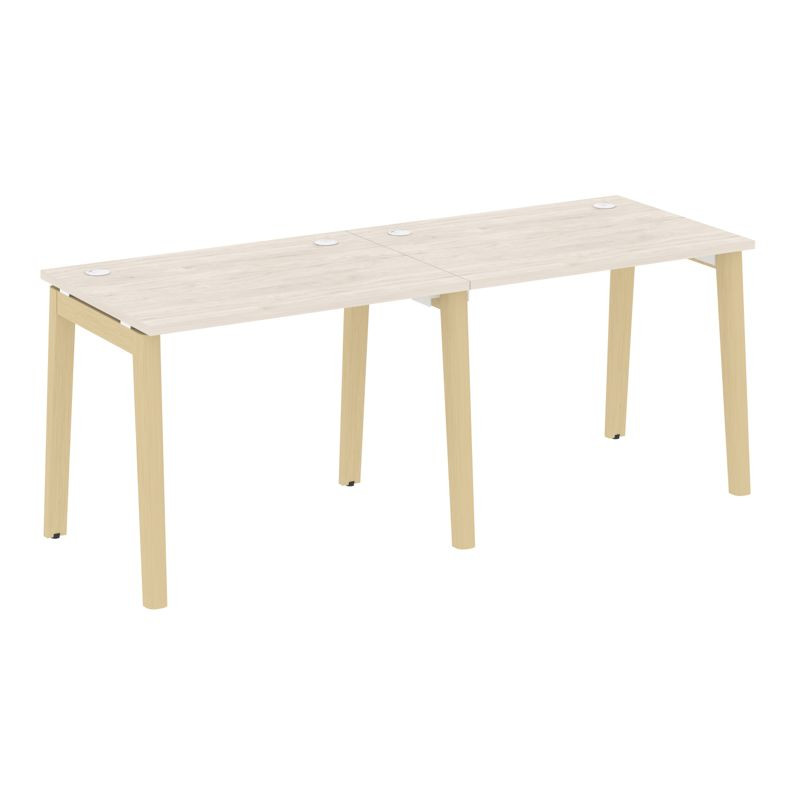 Onix Wood Рабочая станция OW.RS-2.1.7 Денвер Светлый/Дуб Светлый/Металл Белый 1960*720*750