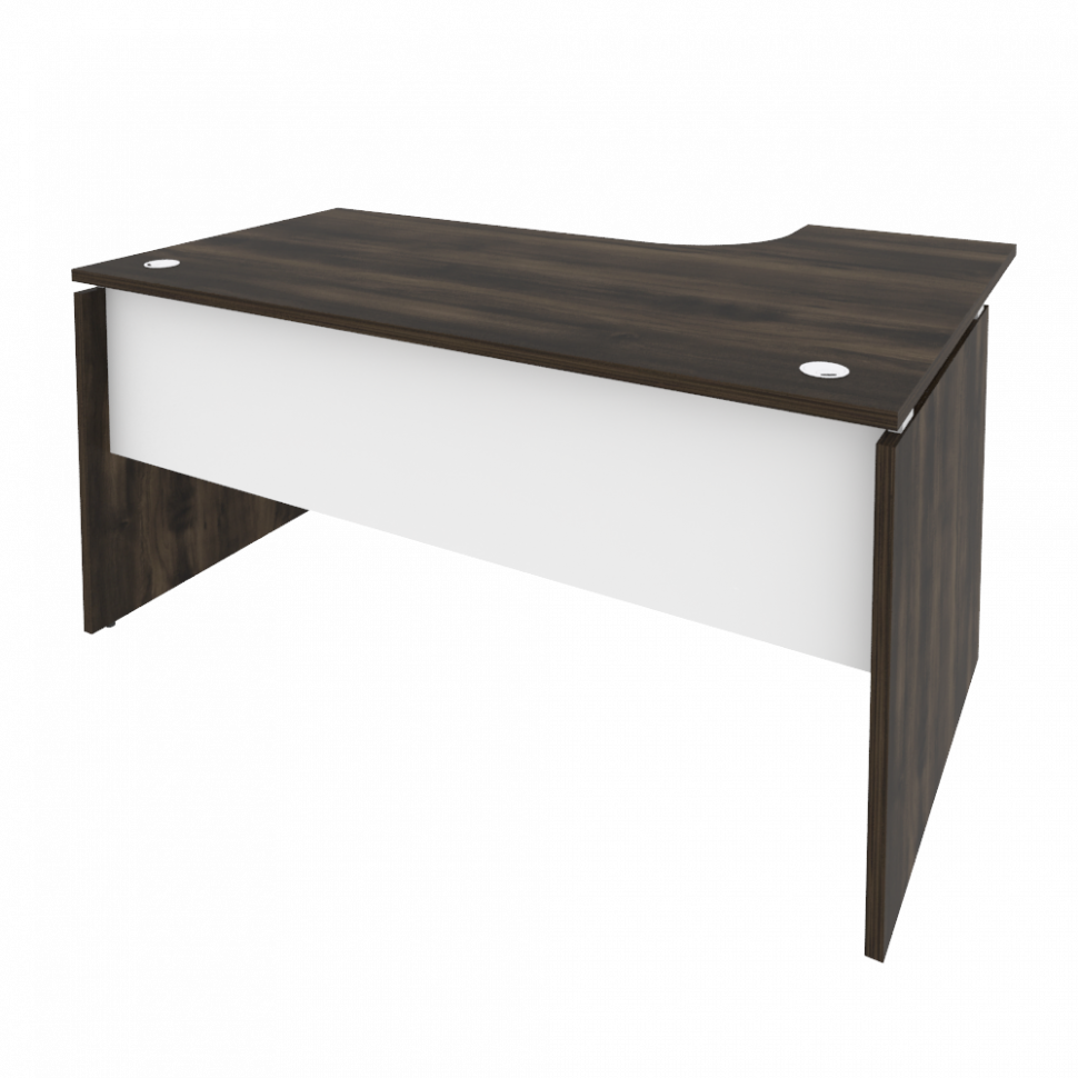 Onix Стол эргономичный левый O.SA-4 (L) Дуб Мали/Белый Бриллиант 1580*1180*750 (800/460)