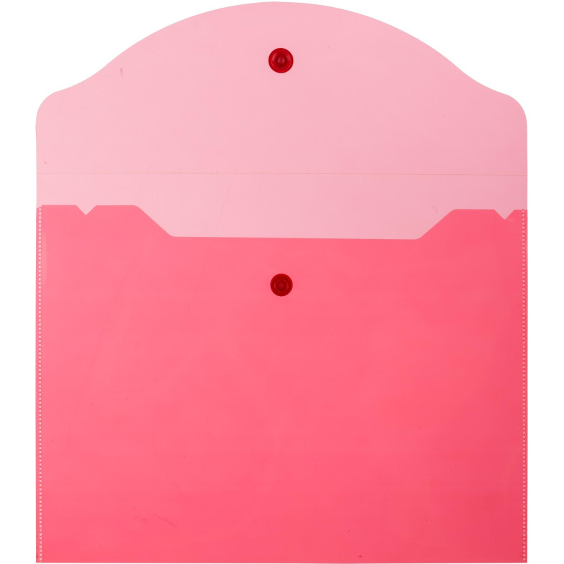 Папка-конверт на кнопке А5,190x240мм,Attache, 180мкм, 10шт.уп , ассорти