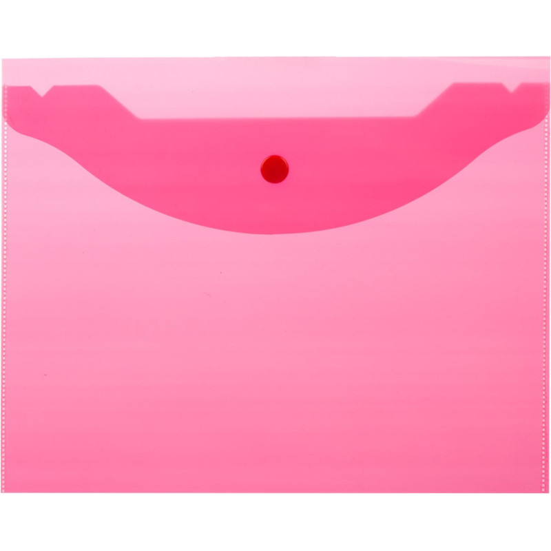 Папка-конверт на кнопке А5,190x240мм,Attache, 180мкм, 10шт.уп , ассорти