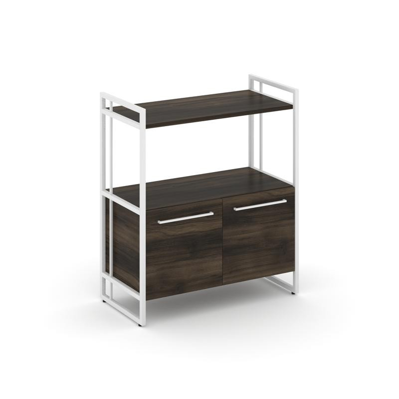 Rift Шкаф 2 ниши широкий RF.SS-22 Дуб Мали/Металл Белый/Белый Ручки 798*396*924