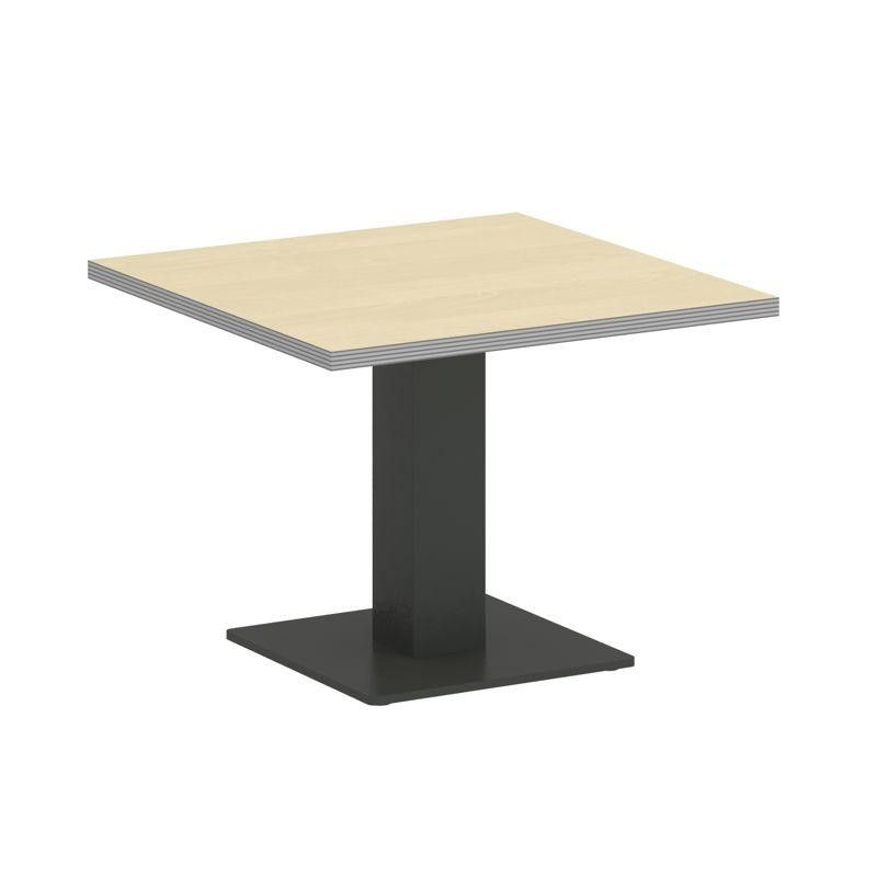 Riva Стол журнальный квадратный А.СЖ-2 Клен Металлик New/Металл Антрацит 600*600*450