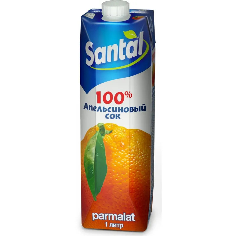 Сок SANTAL апельсиновый тетрапак 1л