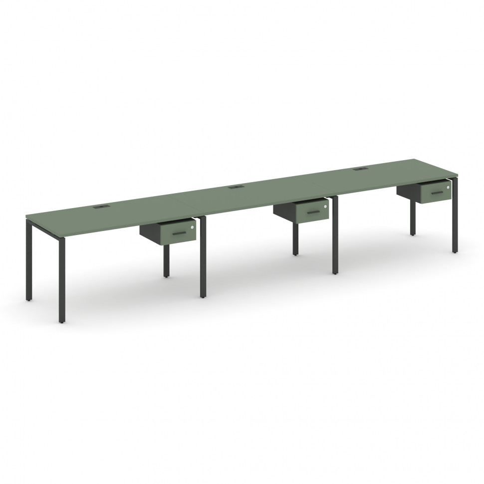 Concept Рабочая станция односторонняя с подвес. тумбами 3 места CN.ORS-131 A Кобо/Антрацит/Металл Ан Concept Рабочая станция односторонняя с подвес. тумбами 3 места CN.ORS-131 A Кобо/Антрацит/Металл Ан