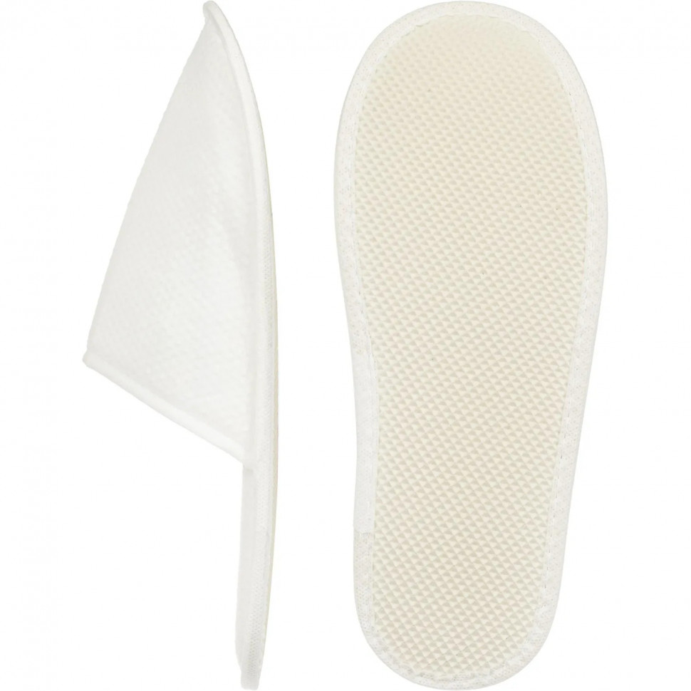 Тапочки одноразовые флис(упрощённый) эва 4 мм, закрытый мыс,160 пар