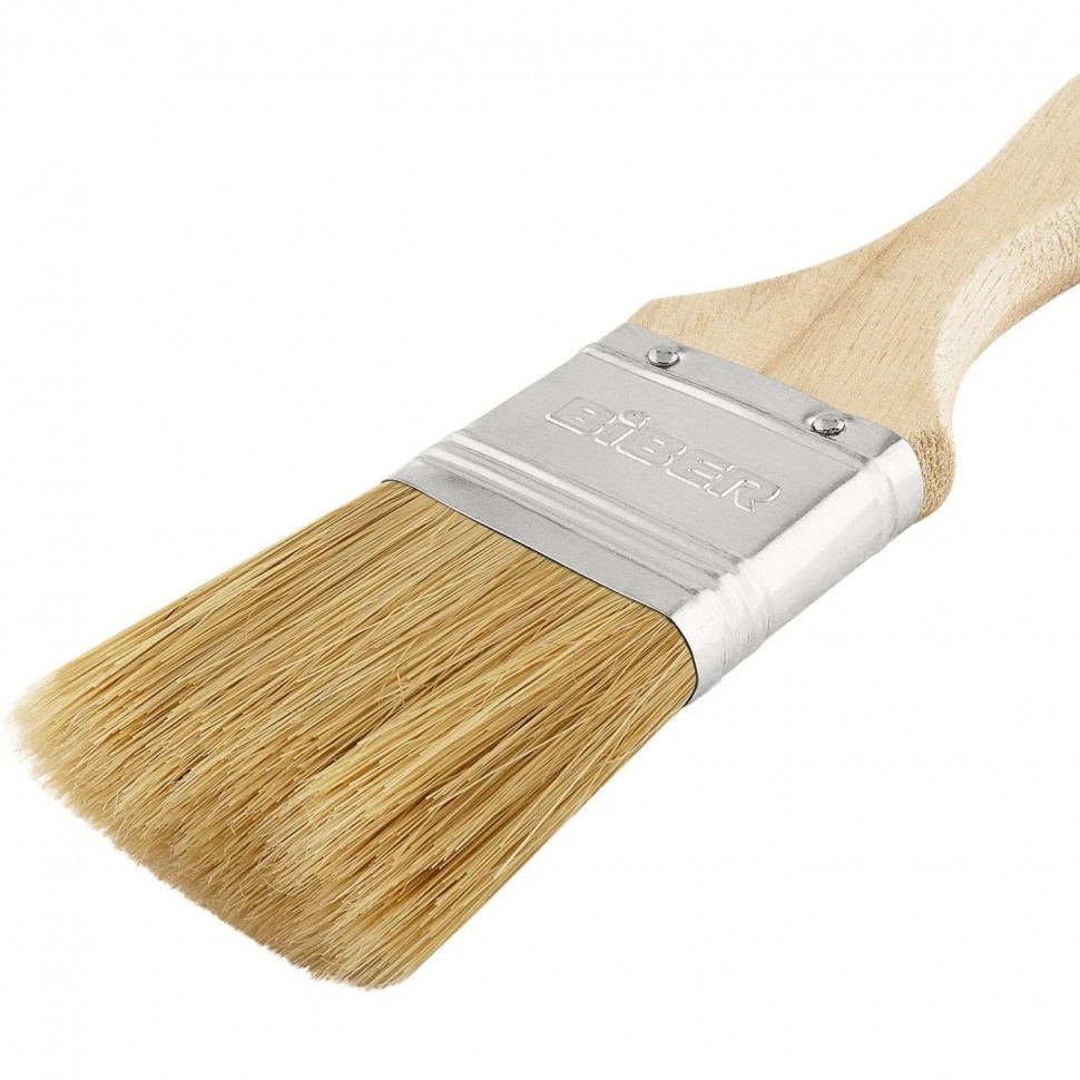 Кисть флейцевая БИБЕР 31123 Стандарт натуральная щетина, 38 мм СПб