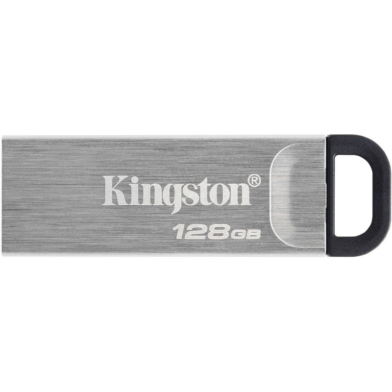 Флеш-память Kingston DataTraveler Kyson, USB 3.2 G1, сереб, DTKN/128GB