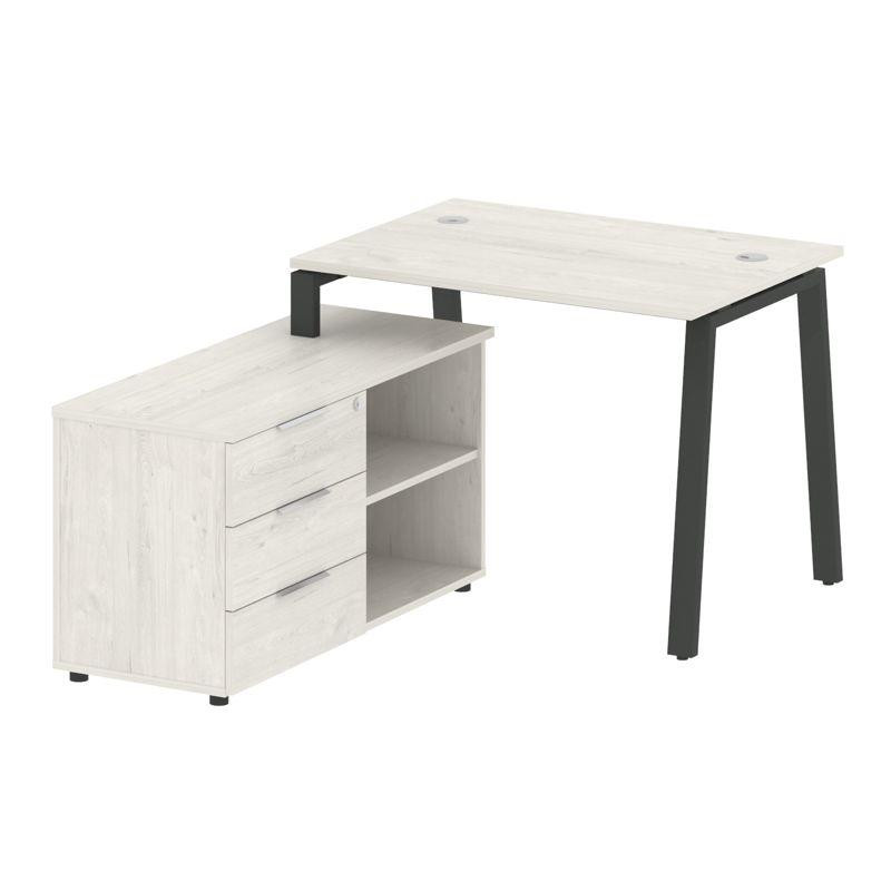 Metal System Рабочая станция с тумбой на А-образном м/к БА.РС-СТС-2.1 (L) Дуб Наварра/Металл Антраци Metal System Рабочая станция с тумбой на А-образном м/к БА.РС-СТС-2.1 (L) Дуб Наварра/Металл Антраци