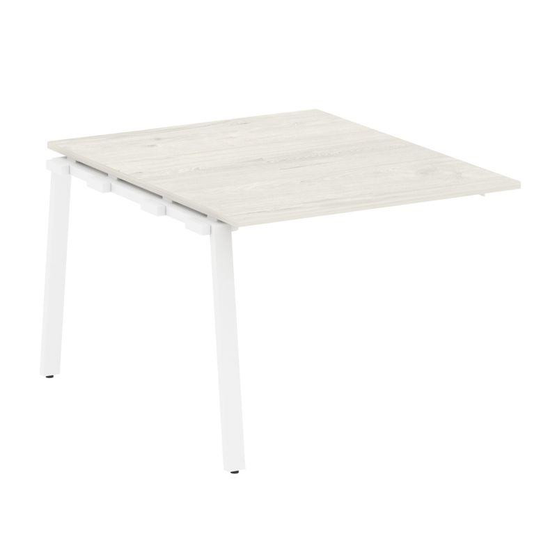 Metal System Проходной элемент перег. стола на А-образном м/к БА.ППРГ-1 Дуб Наварра/Металл Белый 100