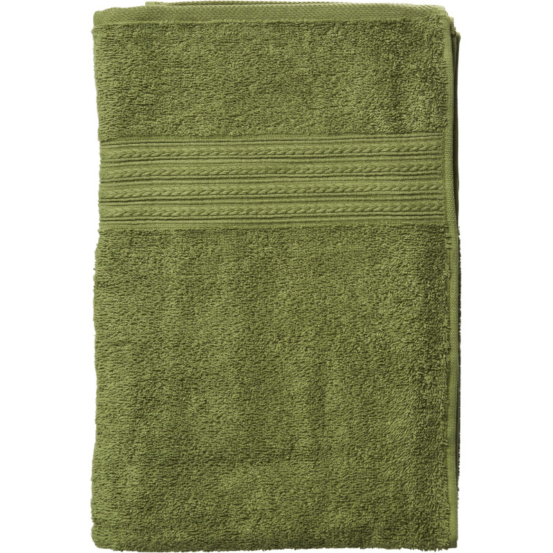 Набор полотенец махровых Luscan/бордюр 400г/м2, 70х140 оливков, 5 шт/уп