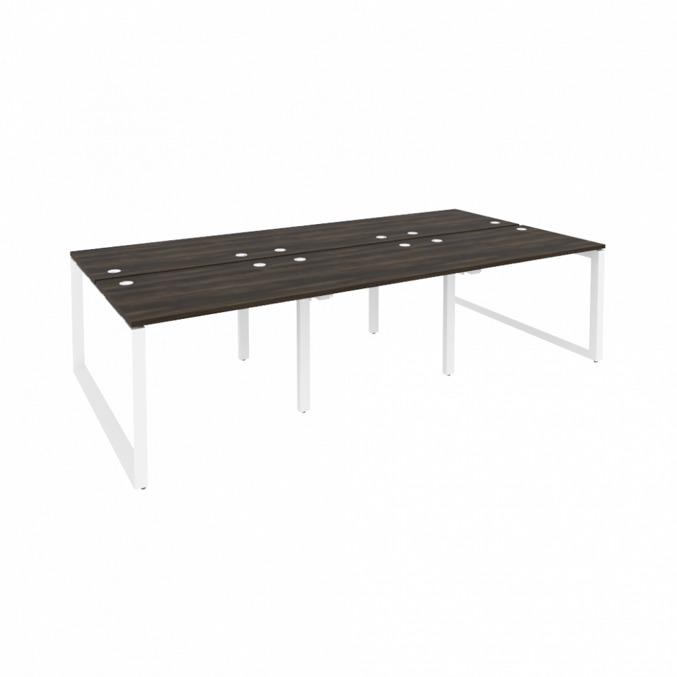 Onix Рабочая станция на О-образном м/к O.MO-D.RS-6.1.7 Дуб Мали/Металл Белый 2940*1475*750 Onix Рабочая станция на О-образном м/к O.MO-D.RS-6.1.7 Дуб Мали/Металл Белый 2940*1475*750