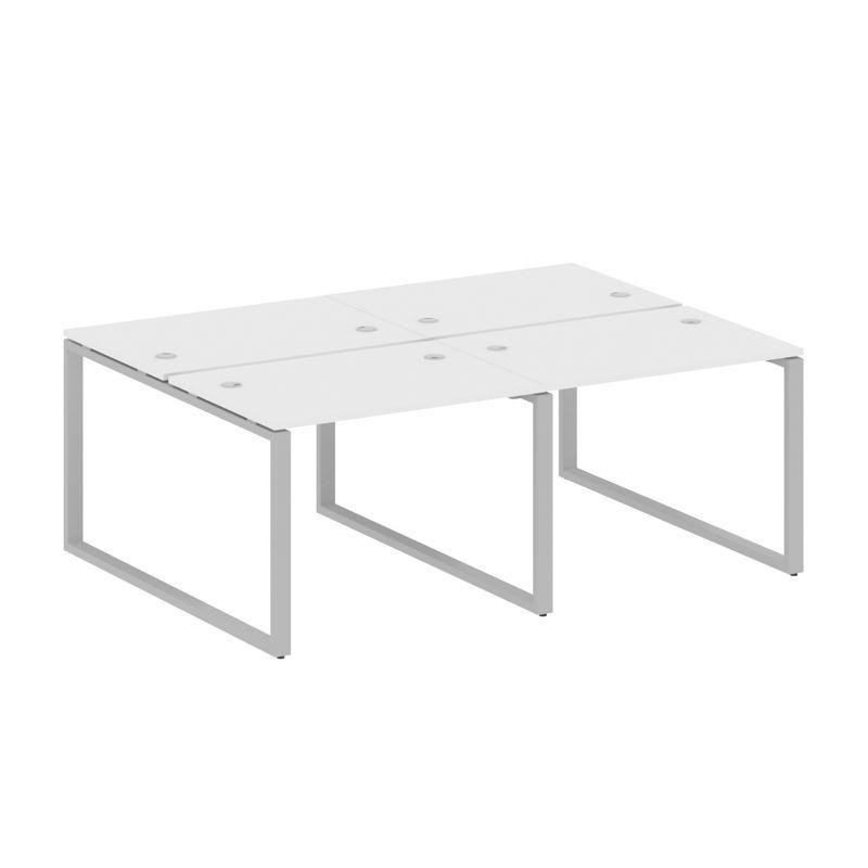 Metal System Рабочая станция на 4 места на О-образном м/к БО.СМ-4.1 Белый/Металл Серый 2000*1475*750 Metal System Рабочая станция на 4 места на О-образном м/к БО.СМ-4.1 Белый/Металл Серый 2000*1475*750