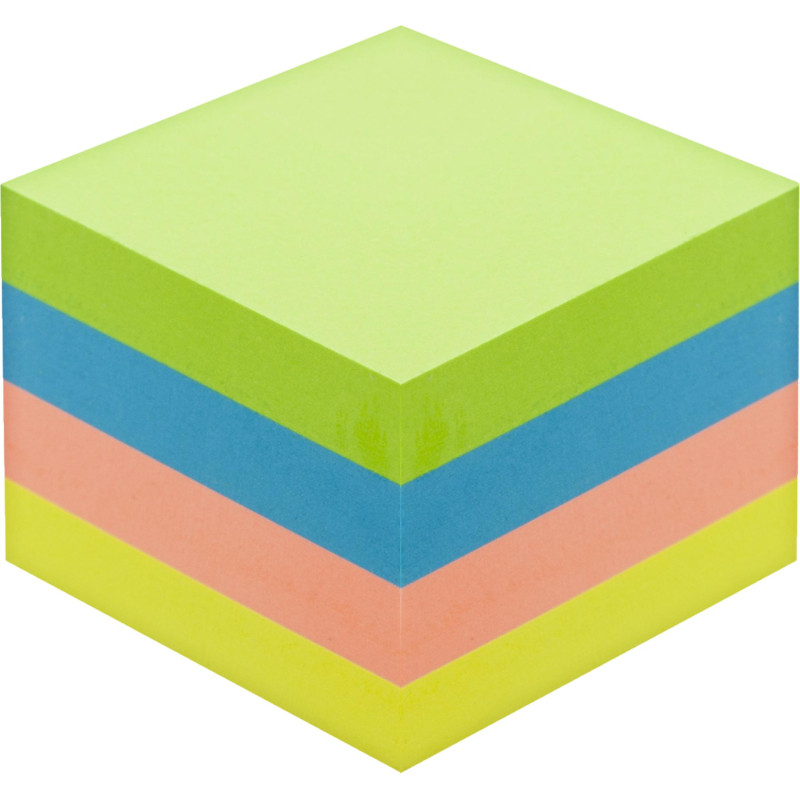 Стикеры Attache Selection куб 51х51, неон-2 4 цвета 400 л