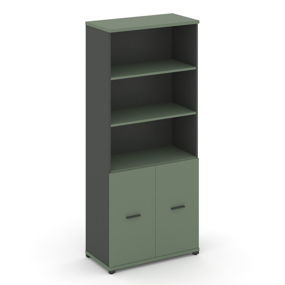 Concept Шкаф 1 широкая секция, 5 ниш CN.STS.E-511 A Кобо/Антрацит/Металл Антрацит 836*420*1922