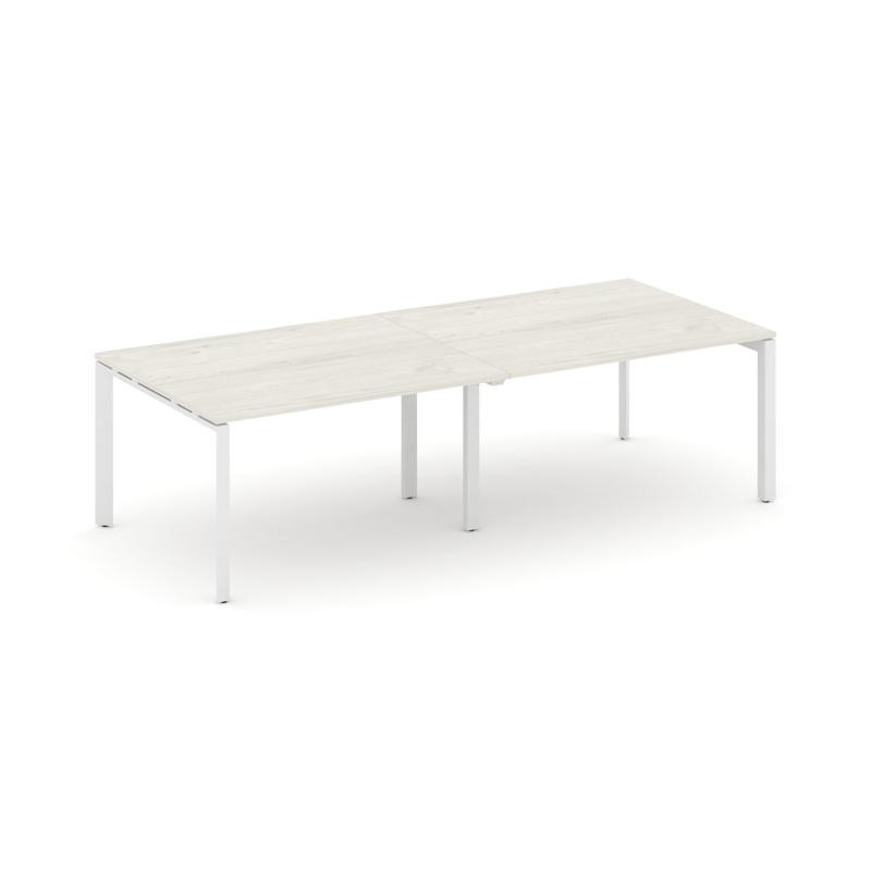 Style Project Стол переговорный SN-59P.SPRG-042.3 Дуб Наварра/Металл Белый 2360*1180*750