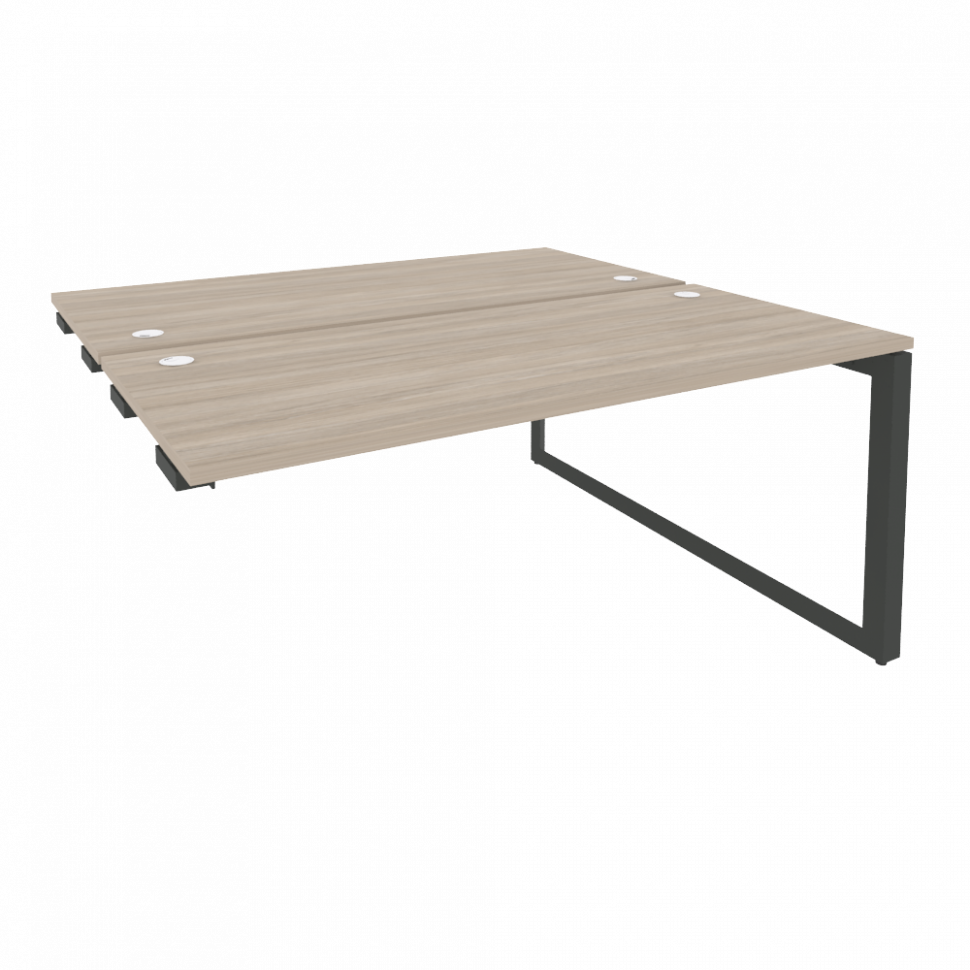 Onix Стол-приставка двойной на О-образном м/к к опорым элем. O.MO-D.SPR-4.7 Дуб Аттик/Металл Антраци Onix Стол-приставка двойной на О-образном м/к к опорым элем. O.MO-D.SPR-4.7 Дуб Аттик/Металл Антраци