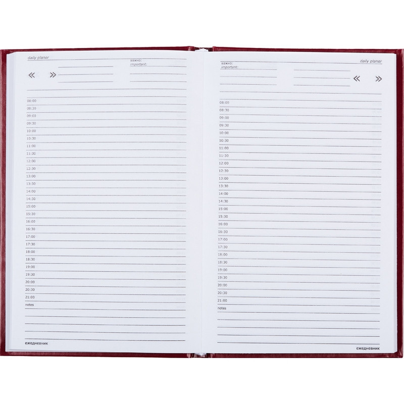Ежедневник недатированный Attache Economy,бордо,А5,бумвинил,128х200мм,128л