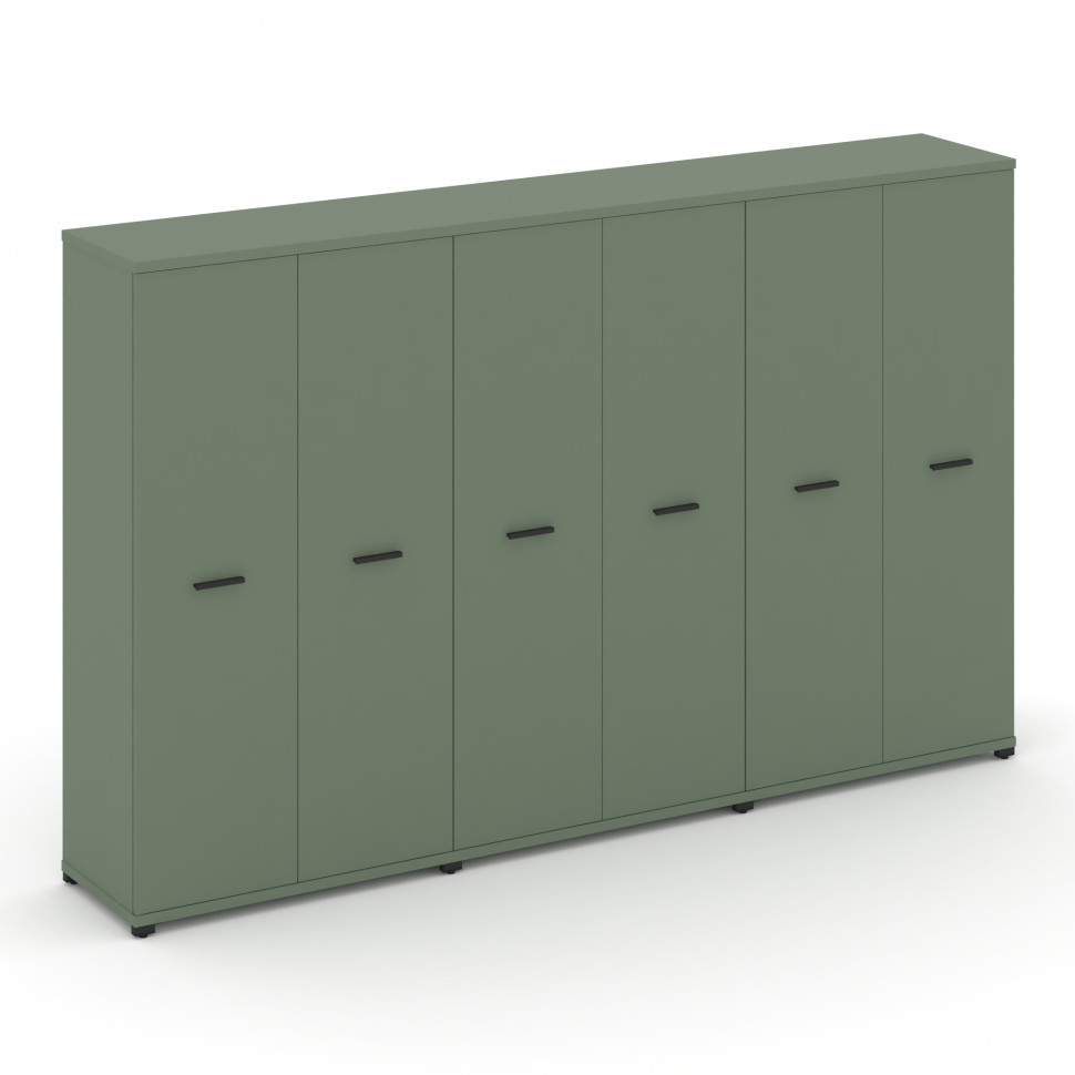 Concept Шкаф 3 широкие секции, 4 ниши CN.STS-436 B Кобо/Металл Черный 2500*420*1554