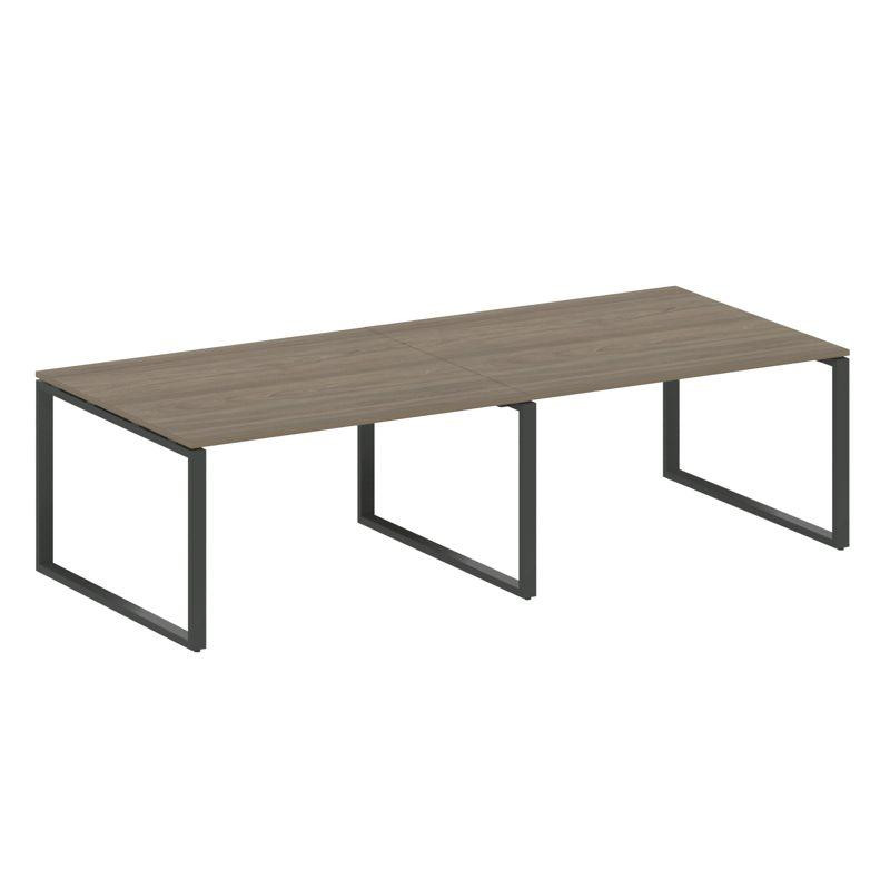 Metal System Переговорный стол (2 столешницы) на О-образном м/к БО.ПРГ-2.3 Вяз Благородный/Металл Ан