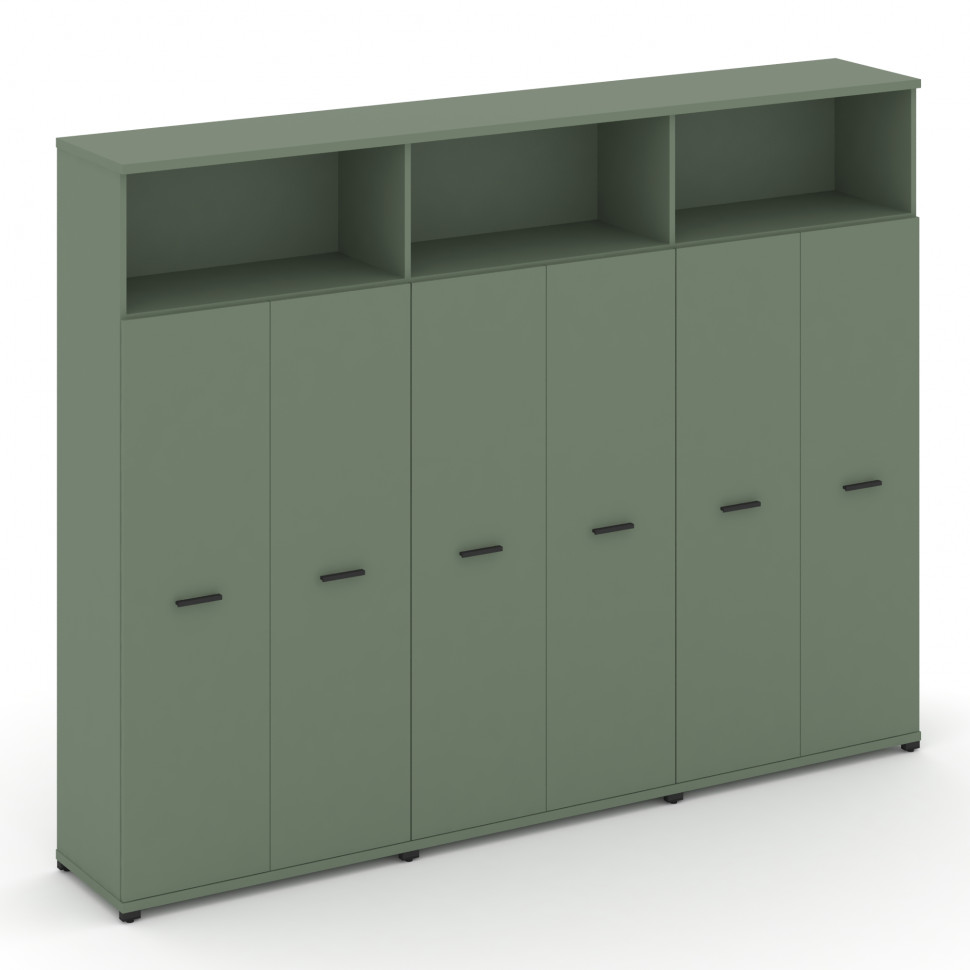 Concept Шкаф 3 широкие секции, 5 ниш CN.STS-536 B Кобо/Металл Черный 2500*420*1922 Concept Шкаф 3 широкие секции, 5 ниш CN.STS-536 B Кобо/Металл Черный 2500*420*1922