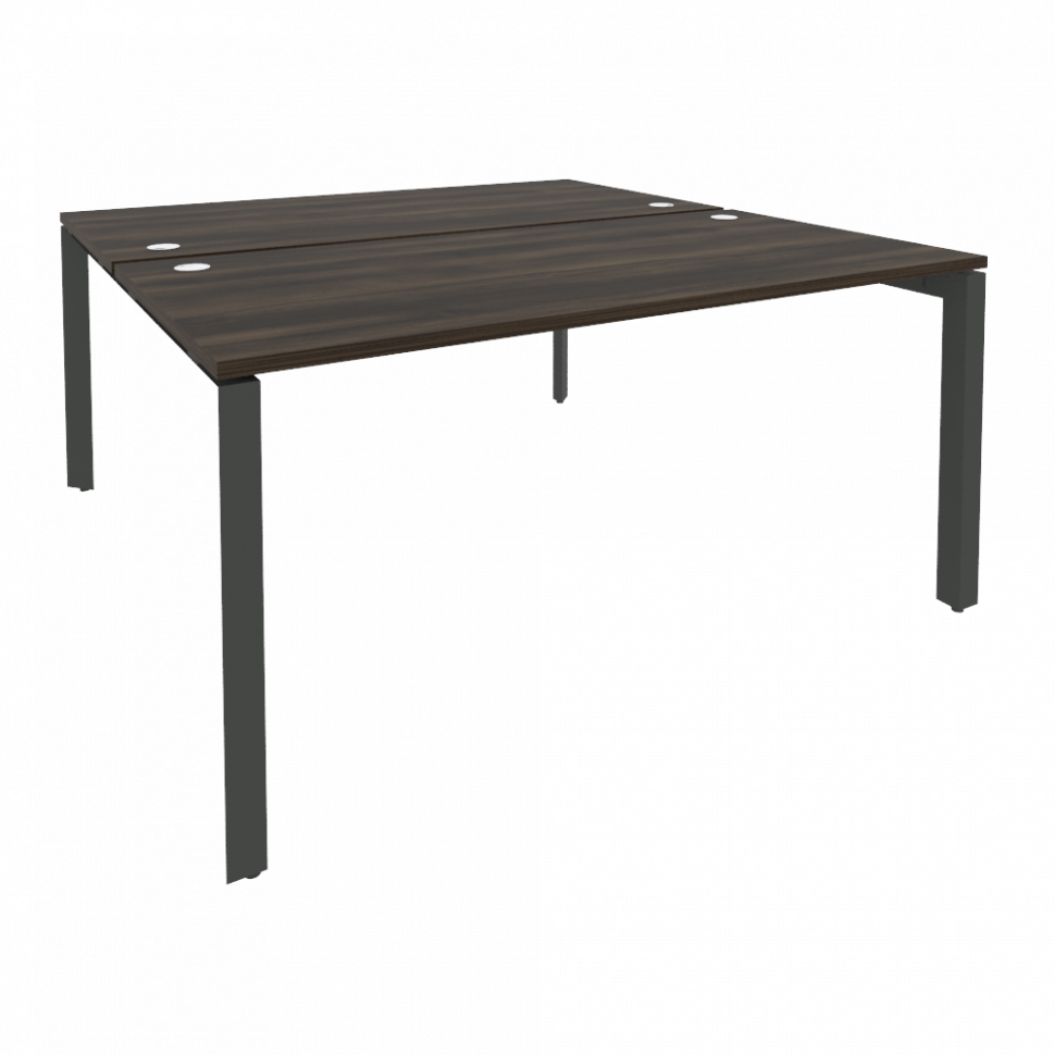 Onix Рабочая станция на П-образном м/к O.MP-D.RS-2.4.8 Дуб Мали/Металл Антрацит 1580*1635*750