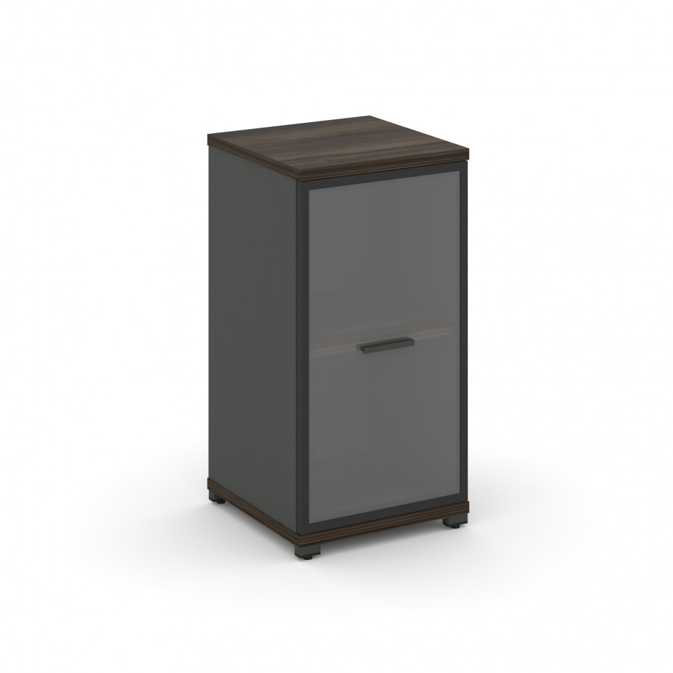 Concept Шкаф 1 узкая секция, 2 ниши CN.STU-213 RPB A Дуб Мали/Антрацит/Металл Антрацит/Прозрачный 42