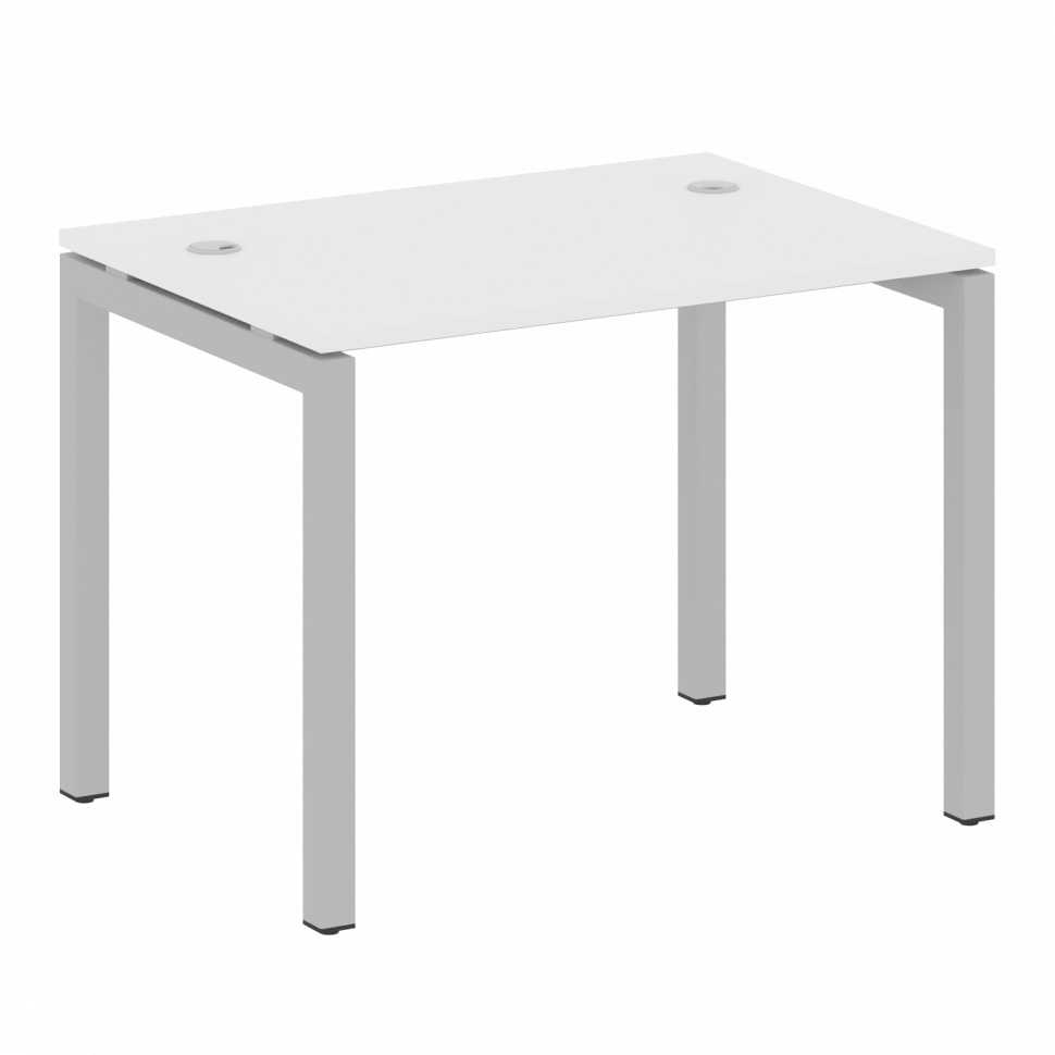 Metal System Quattro Стол письменный на П-образном м/к 50БП.СП-1 Белый/Металл Серый 1000*720*750 Metal System Quattro Стол письменный на П-образном м/к 50БП.СП-1 Белый/Металл Серый 1000*720*750
