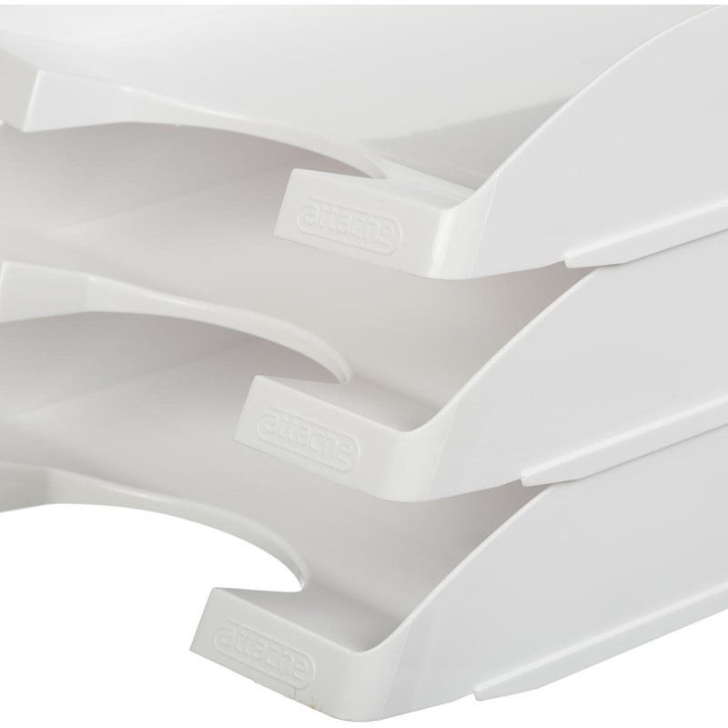 Лоток горизонтальный Attache Line белый 340х255х63мм Лоток горизонтальный Attache Line белый 340х255х63мм