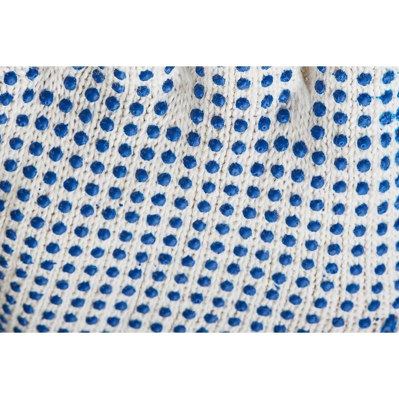 Перчатки защитные трикотаж.ПВХ Точка 6 нитей 62г 10 кл руч овер 10пар/уп