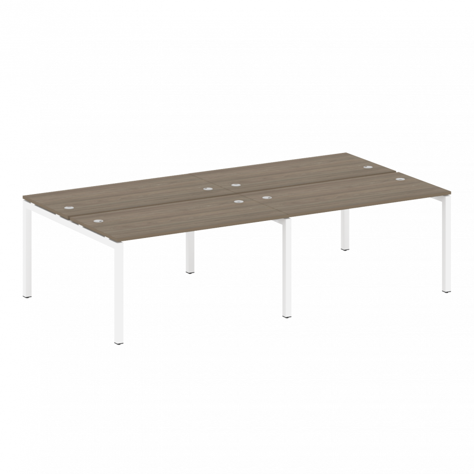 Metal System Quattro Рабочая станция на 4 места на П-образном м/к 50БП.СМ-4.3 Вяз Благородный/Металл Metal System Quattro Рабочая станция на 4 места на П-образном м/к 50БП.СМ-4.3 Вяз Благородный/Металл