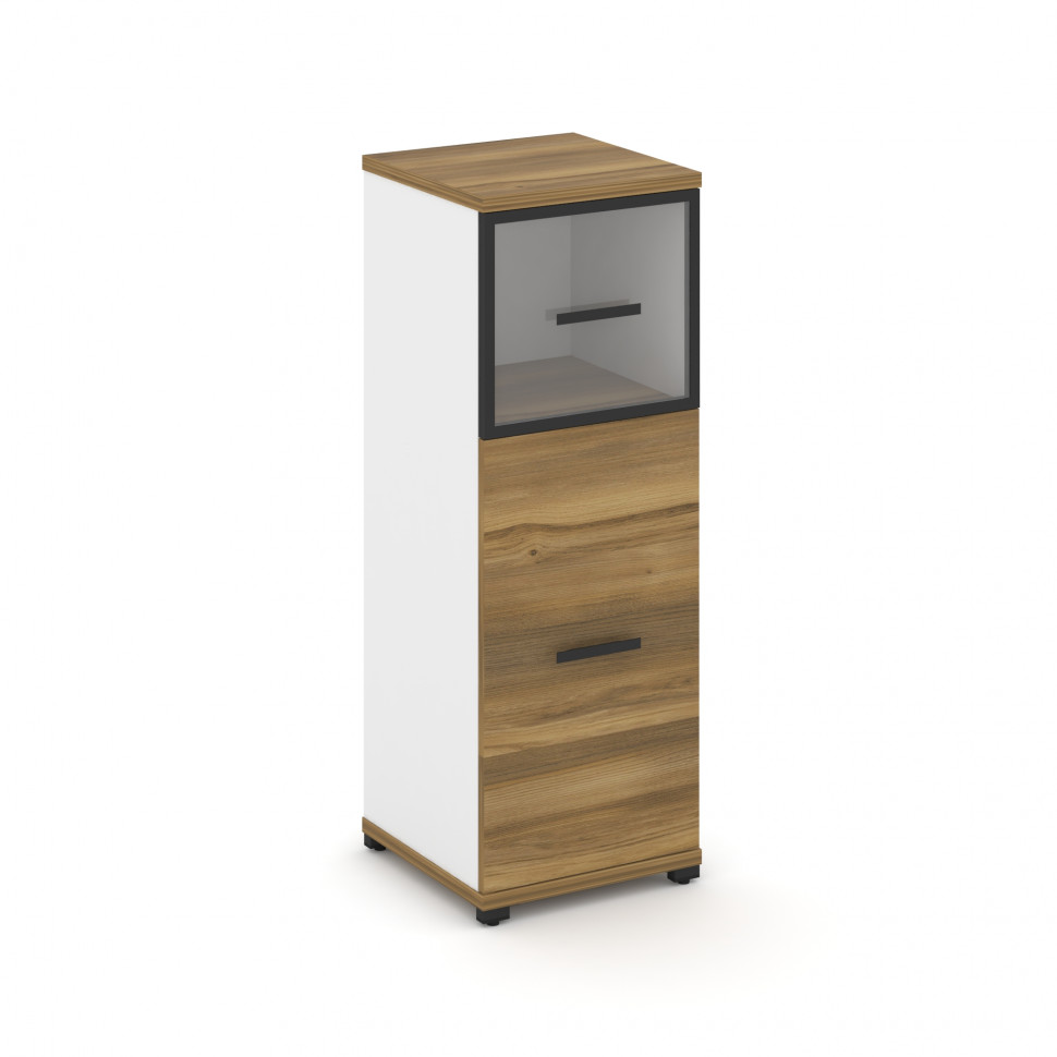 Concept Шкаф 1 узкая секция, 3 ниши CN.STU-314 RPB B Сандал Янтарный/Белый Бриллиант/Металл Черный/П