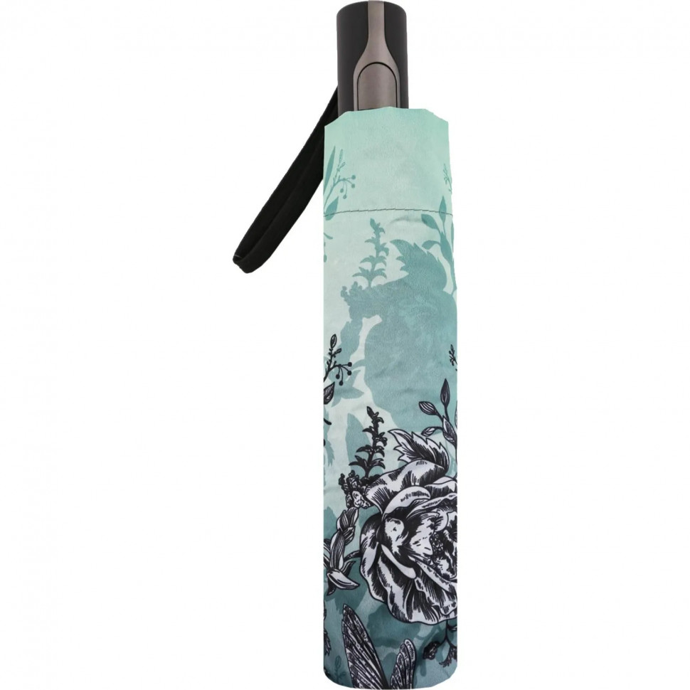 Зонт жен. Fabretti, облегченный автомат, 3 сложения, сатин,UFLS0053-11