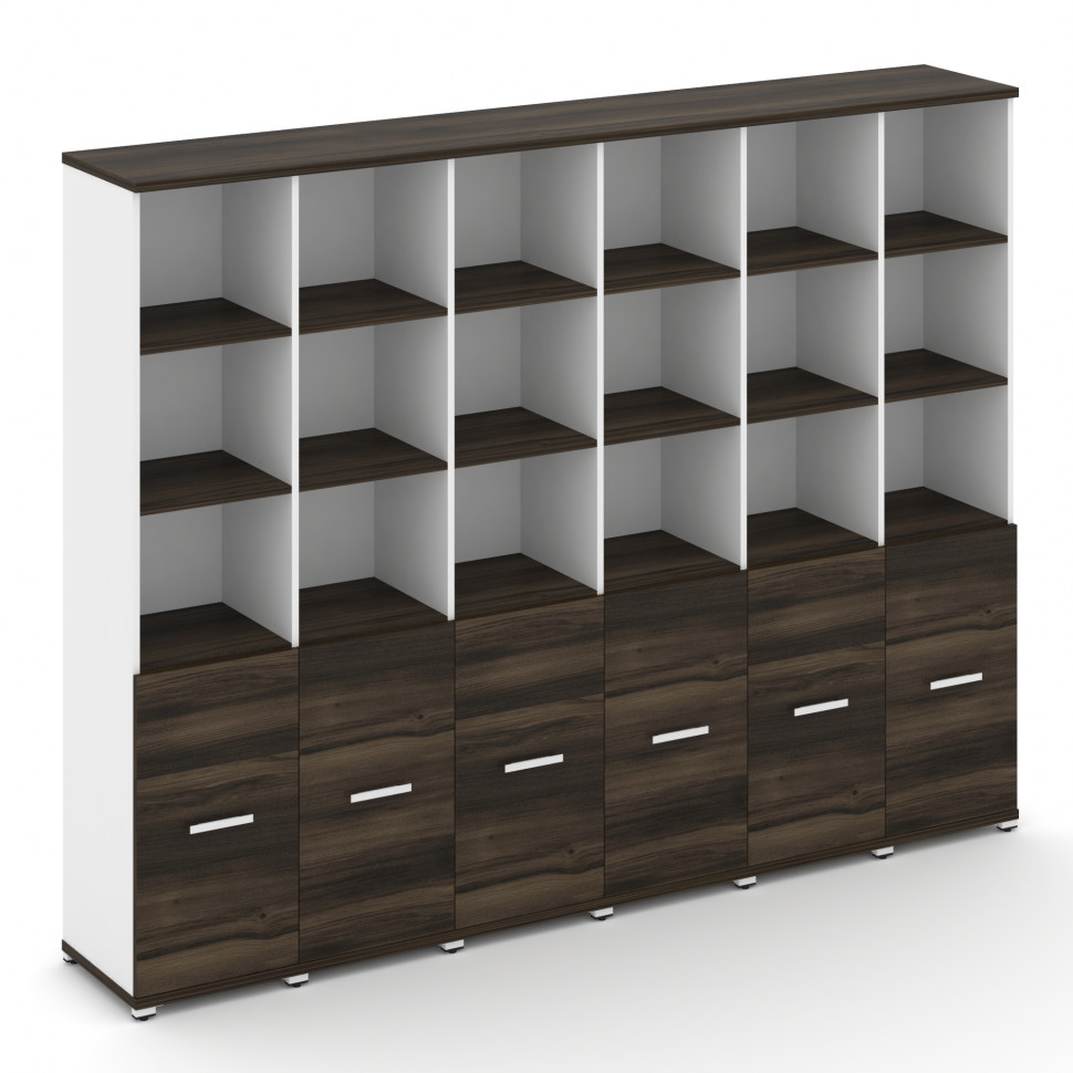 Concept Шкаф 6 узких секций, 5 ниш CN.STU-561 W Дуб Мали/Белый Бриллиант/Металл Белый 2500*420*1922 Concept Шкаф 6 узких секций, 5 ниш CN.STU-561 W Дуб Мали/Белый Бриллиант/Металл Белый 2500*420*1922